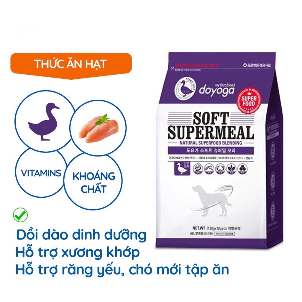 Thức ăn hạt mềm cho chó Doyoga Soft SuperMeal