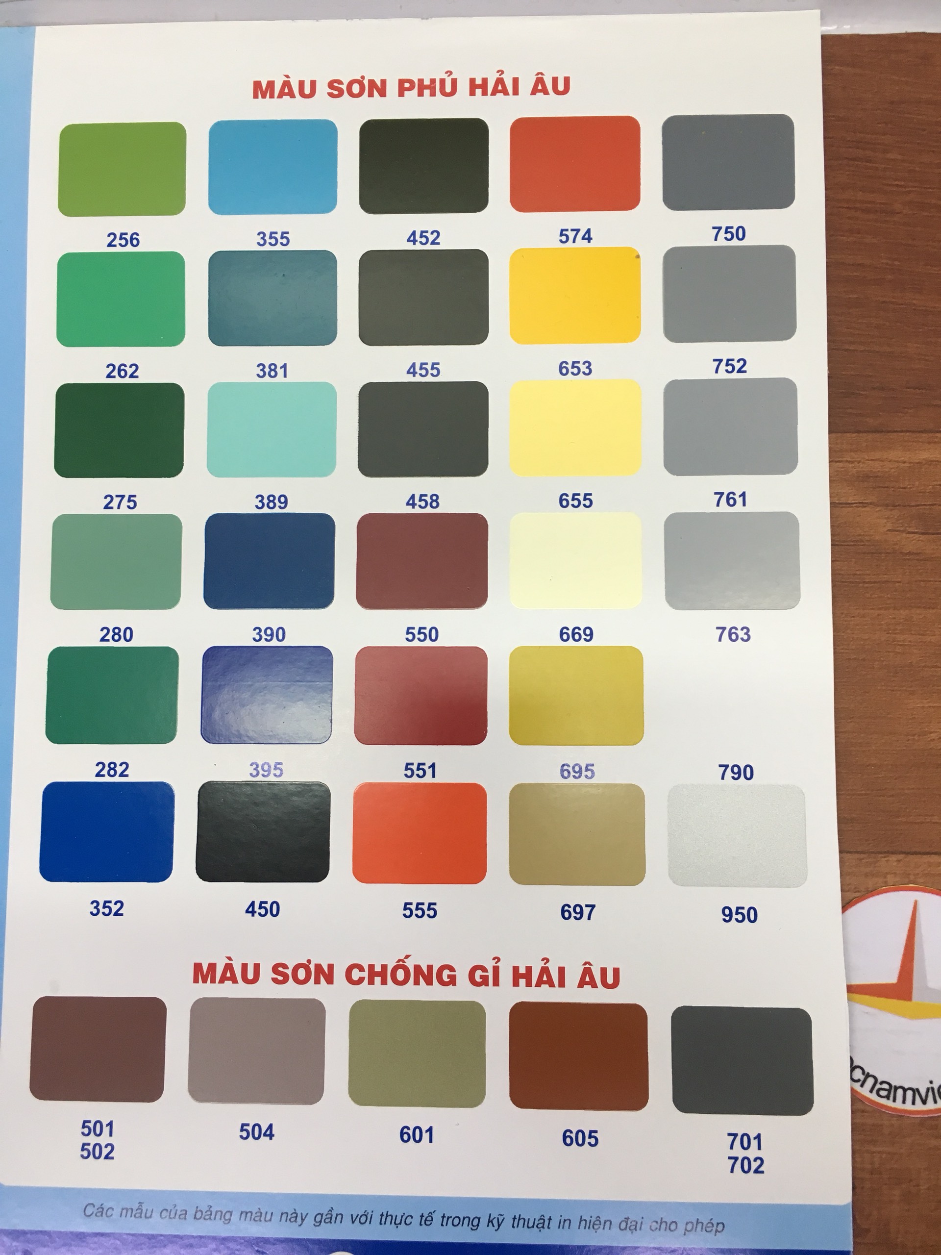 Sơn Epoxy Hải Âu nhiều màu 1L/Bộ