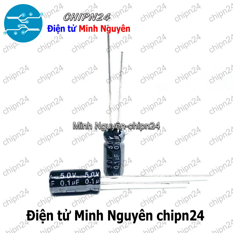 [25 con] (G45.1) Tụ hóa 0.1uF 50V (5x12mm)