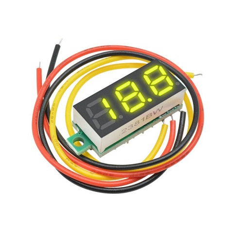Đồng hồ đo điện áp, vôn kế dc 0-100v module mini 0.28inch