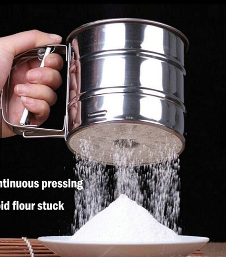Cốc rây bột inox dùng để làm bánh UNI