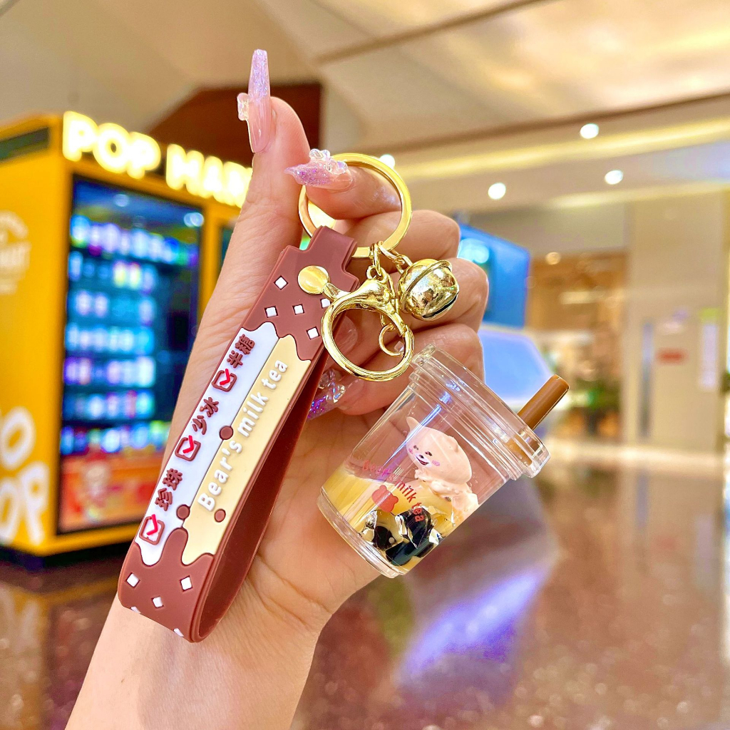 Móc Khóa Ly Trà Sữa Trân Châu Cute Trendy - tigon store