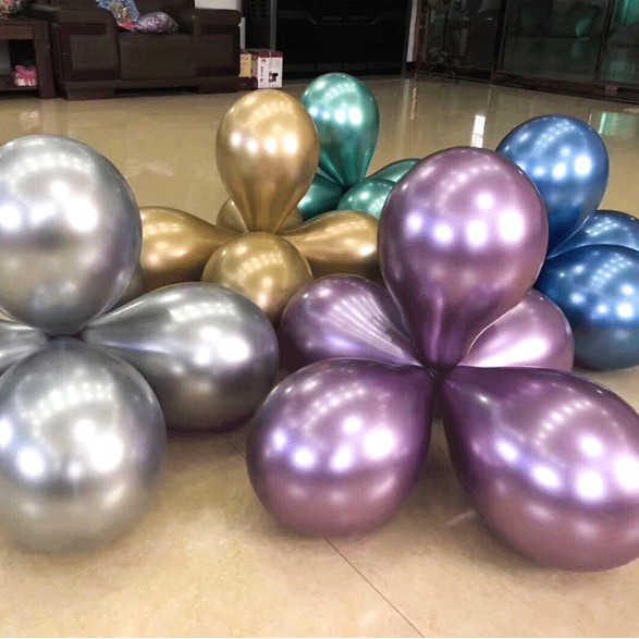 Set 10 bóng chrom siêu nhũ sang chảnh
