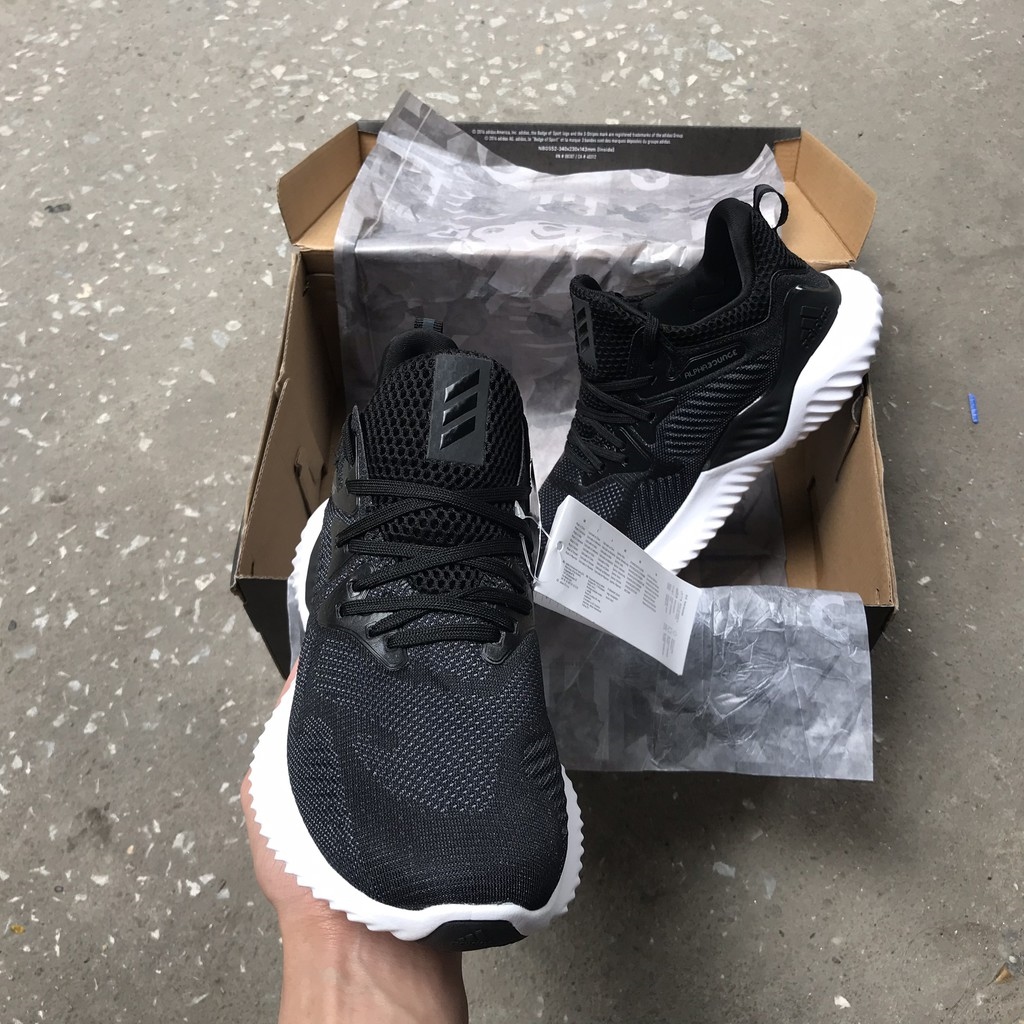 ™◊ (FULLBOX FREESHIP) giày thể thao alpha bounce đen nam nữ