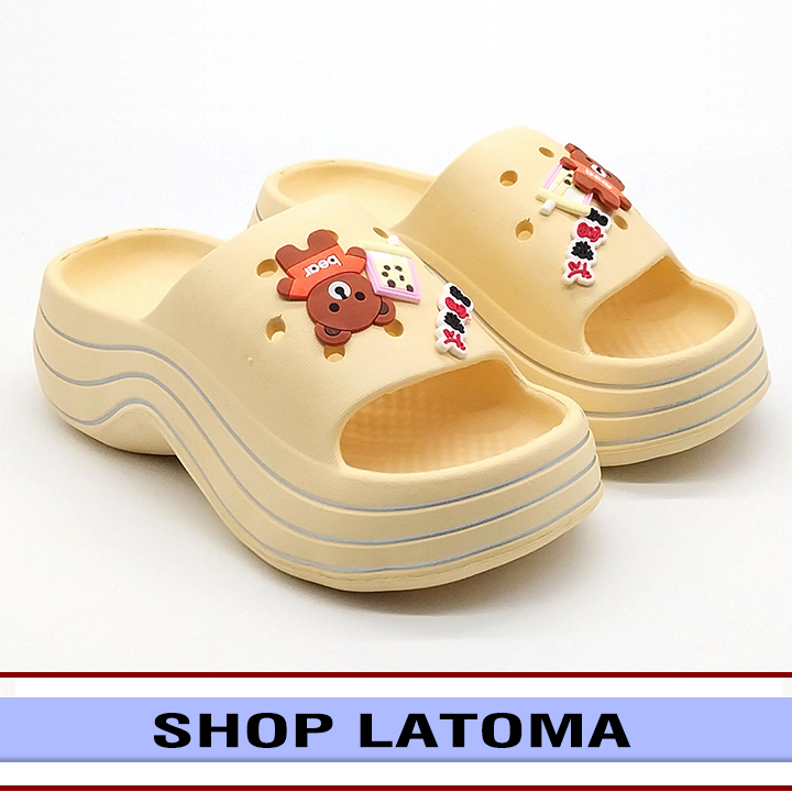 Dép bánh mì nữ cao 7 phân chất liệu mềm mại êm chân thời trang Latoma TA7561 (Nhiều màu)