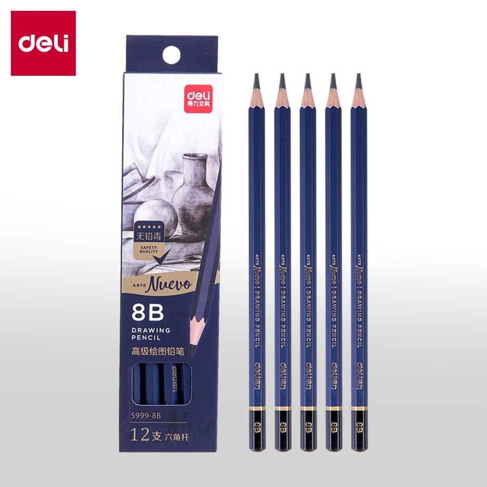 COMBO 2 BÚT CHÌ CAO CẤP DELI NUEVO S999-8B