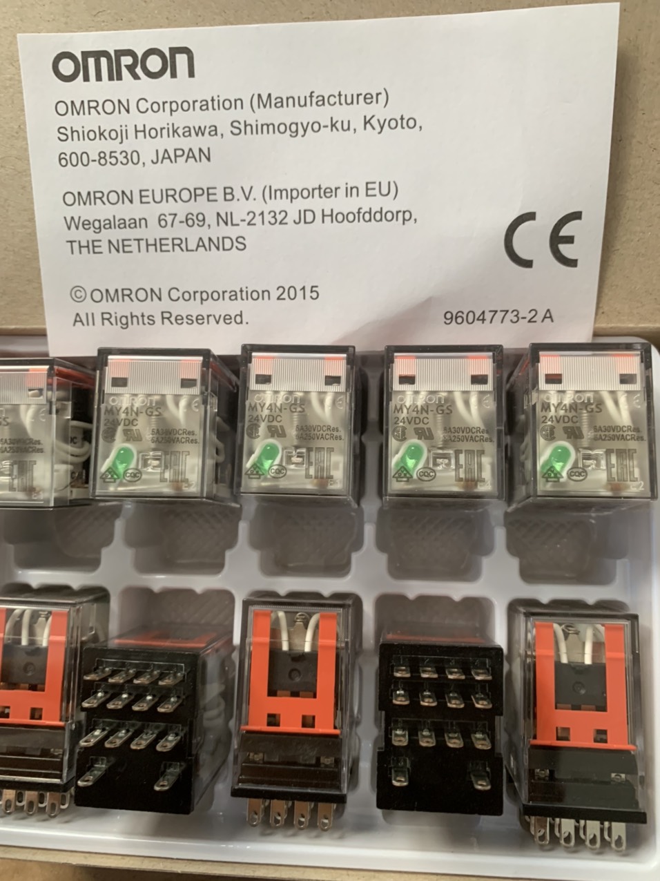 Rơ le trung gian omron my4n-gs 14 chân 24vdc
