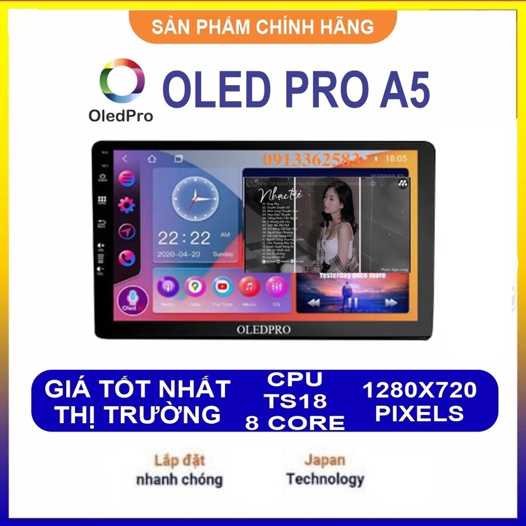 [Hỗ Trợ Lắp Đặt] Màn hình ô tô android OLEDPRO lắp sim 4G, thu phát wifi, Màn hình DVD android oledpro giá rẻ Nghe nhạc xem phim hình ảnh trung thực sắc nét, camera lùi, màn hình dvd xe hơi, Màn hình ô tô giá rẻ , UY TÍN 166