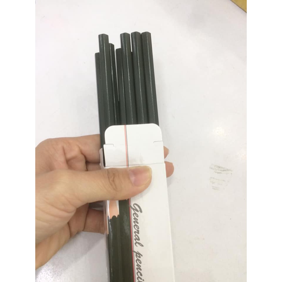 Set 10 bút chì mềm 2B Sanada - Nội Địa Nhật Bản