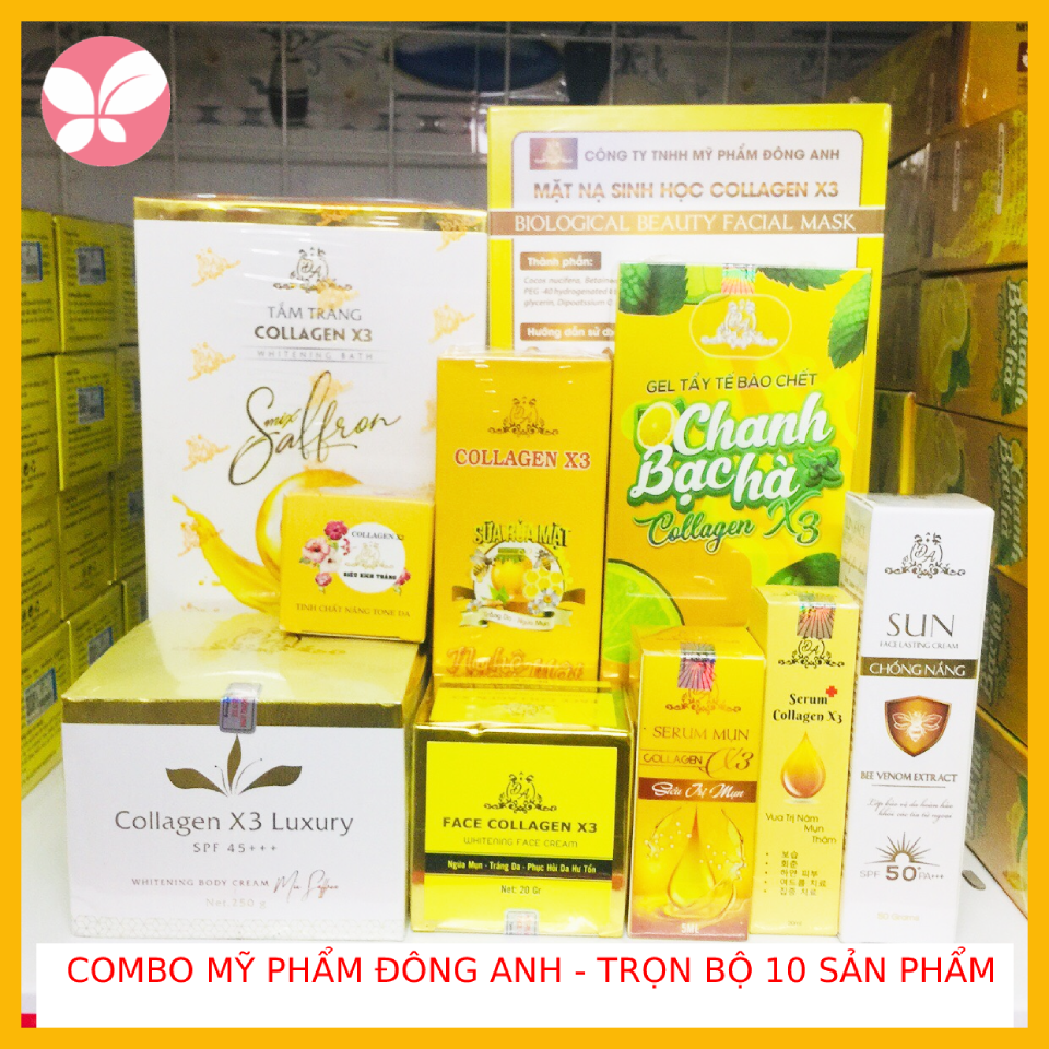 Combo Mỹ phẩm Đông Anh - Trọn bộ 10 sản phẩm body và face - Hàng chính hãng
