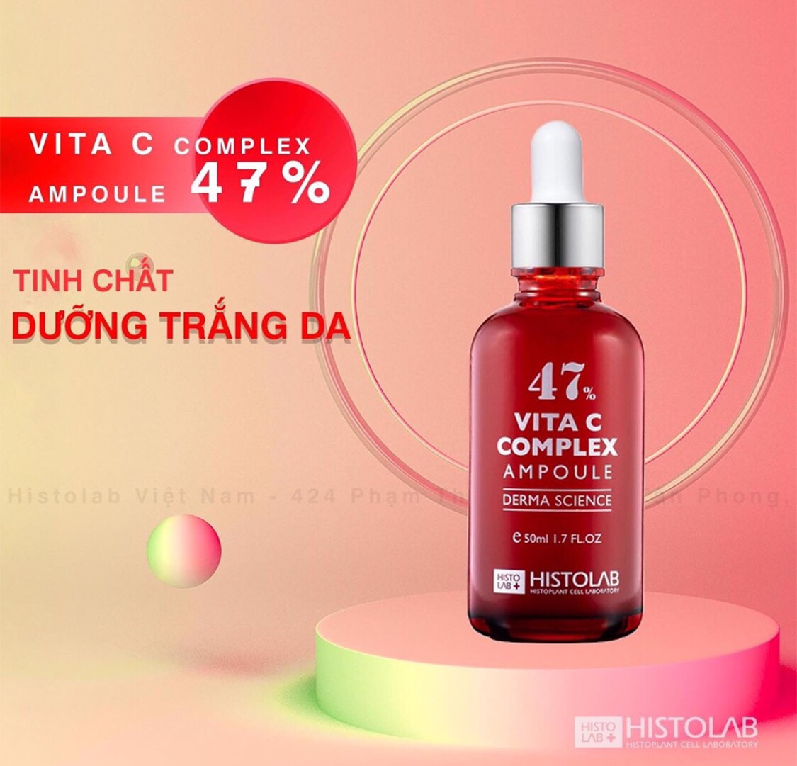 Serum dưỡng trắng da Histolab Vita C complex ampoule 47%