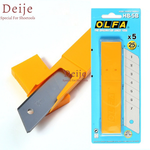Lưỡi dao Nhật Bản OLFA HB-5B (hộp 5 lưỡi bạc 25mm)
