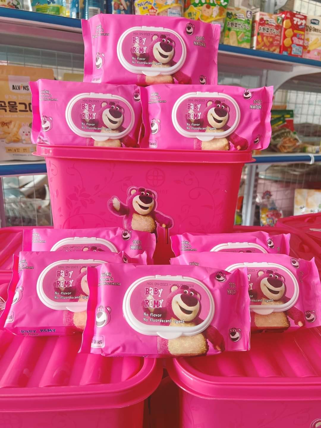 10 gói khăn ướt 120 pcs phú đạt không mùi con vịt dễ thương khăn giấy ướt 10 gói gấu dâu tặng xô gấu dâu dễ thươngkhông cồn khăn cho baby như hình