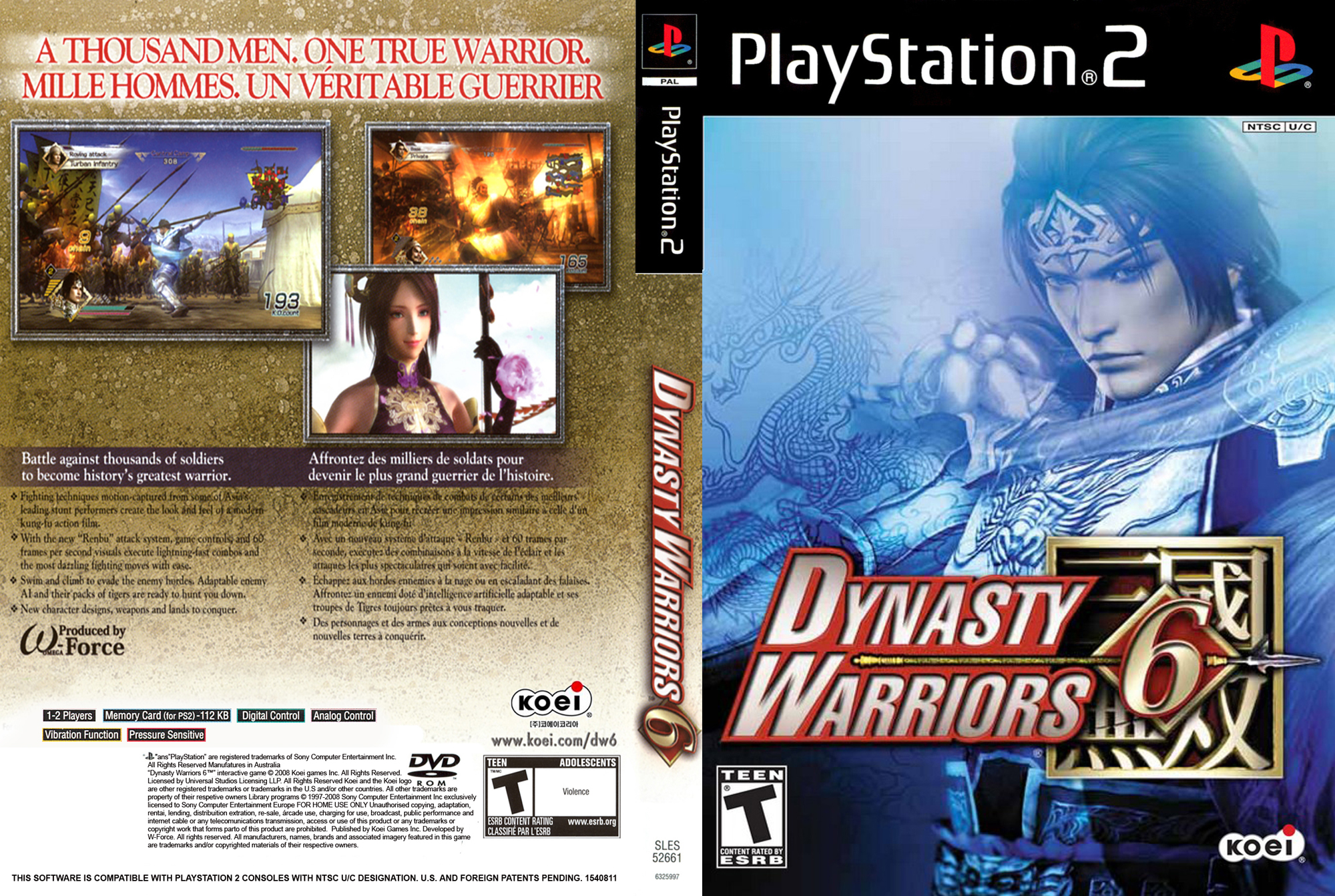 Đĩa game PS2, Dynasty Warriors 6. 10 đĩa tặng 1