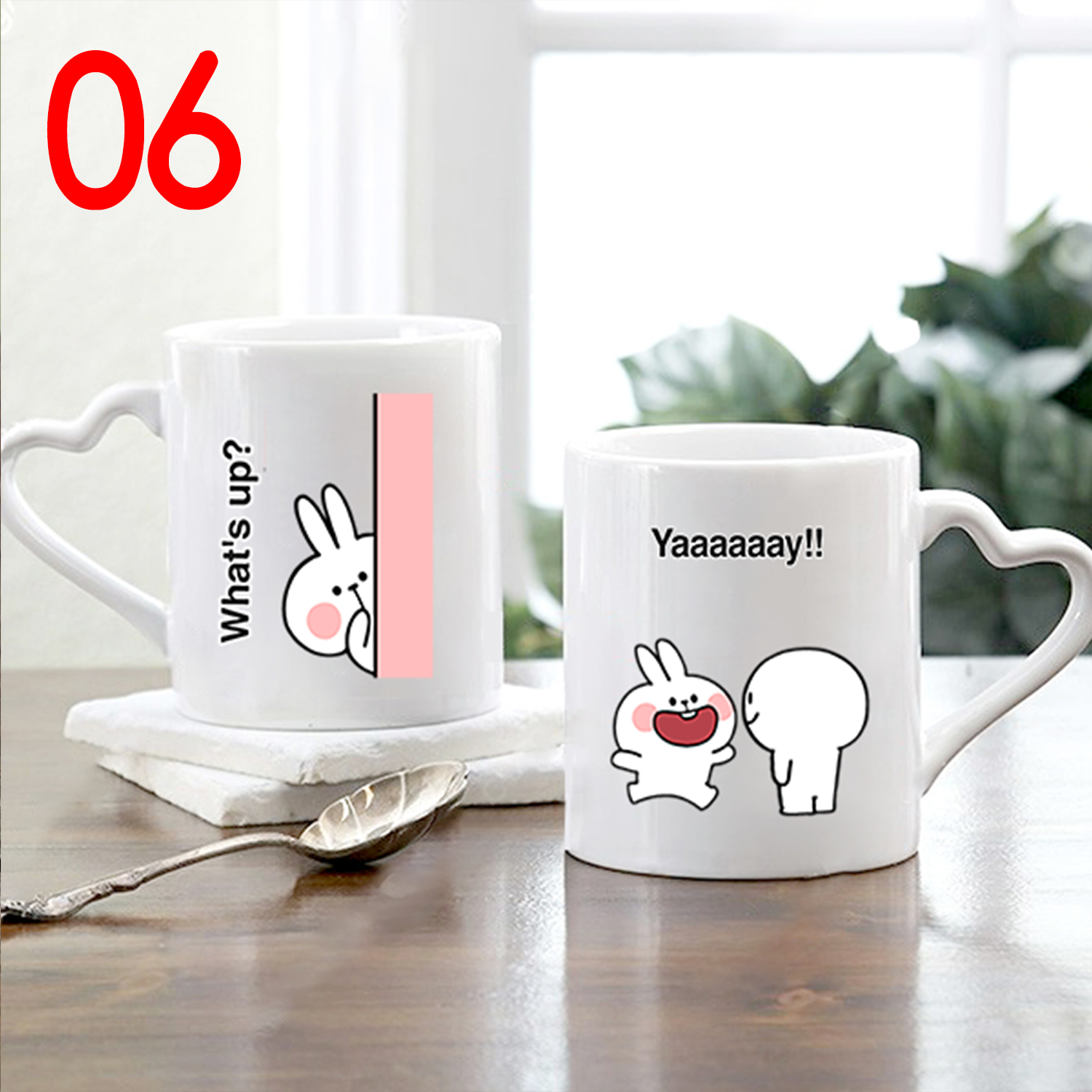 Ly Sứ Cặp Đôi Thỏ Dễ Thương
