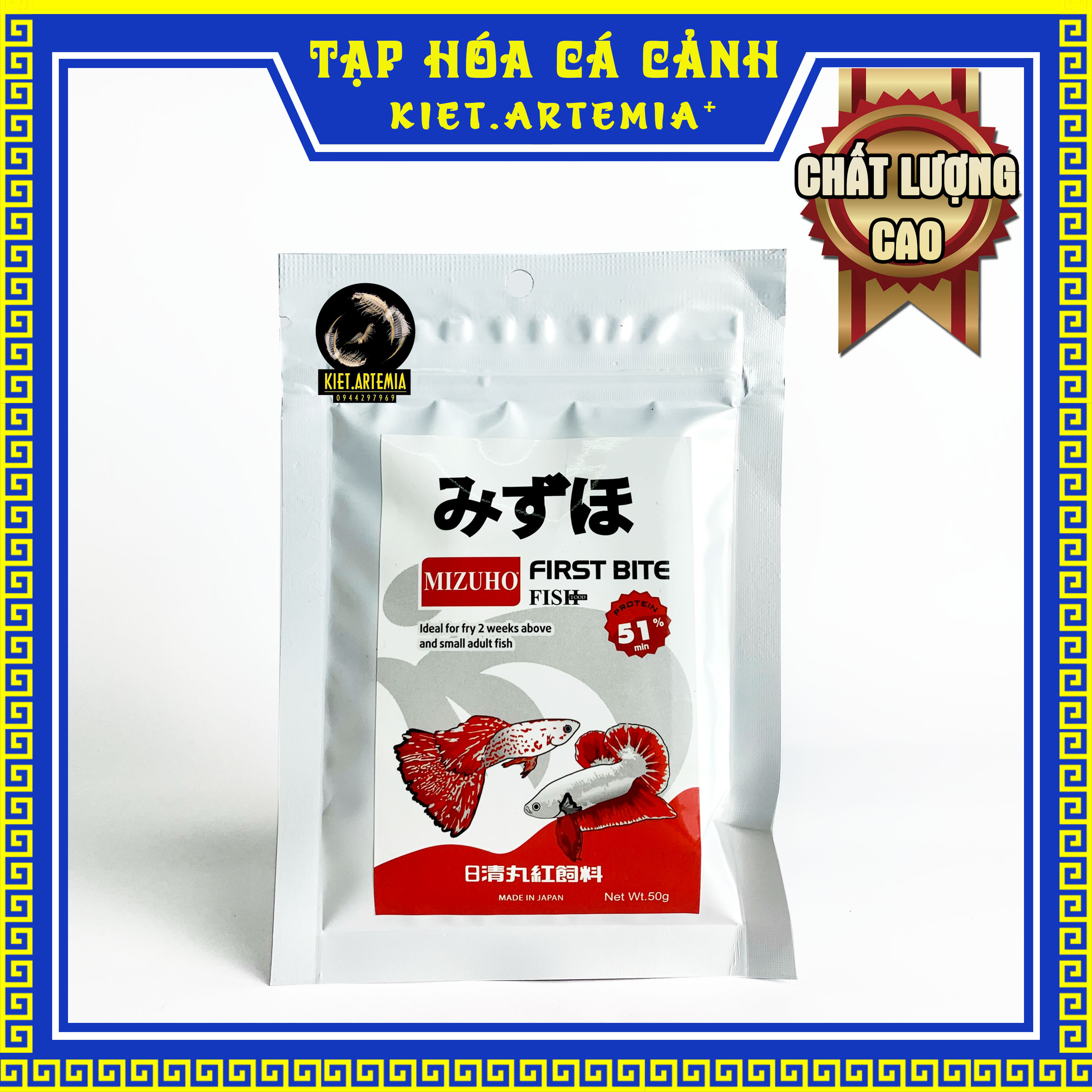 Thức ăn cho cá cảnh - Cám Mizuho Nhật Bản, chuyên dành cho cá Guppy, Betta,...