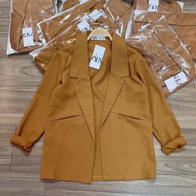 Áo vest blazer nâu tây