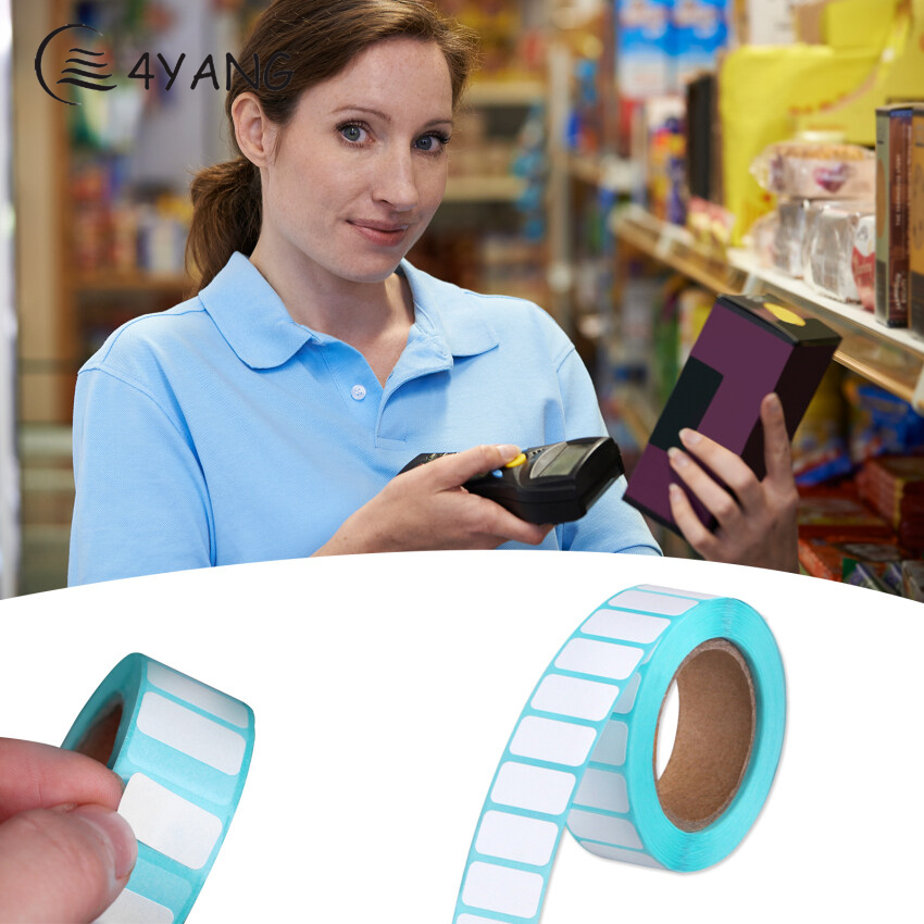 Hot Sale 1000pcs/Roll Adhesive Thermal Label Sticker Paper Supermarket Price Blank Label Direct Print Waterproof Print Supplies