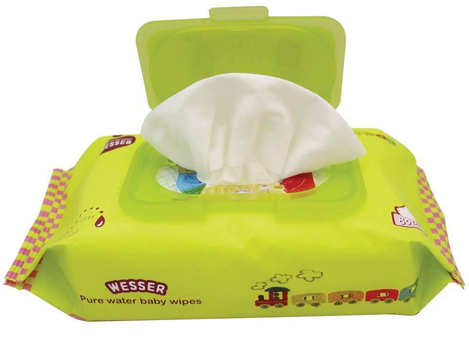 Khăn Ướt Wesser 80 tờ( mở nắp, không mùi)