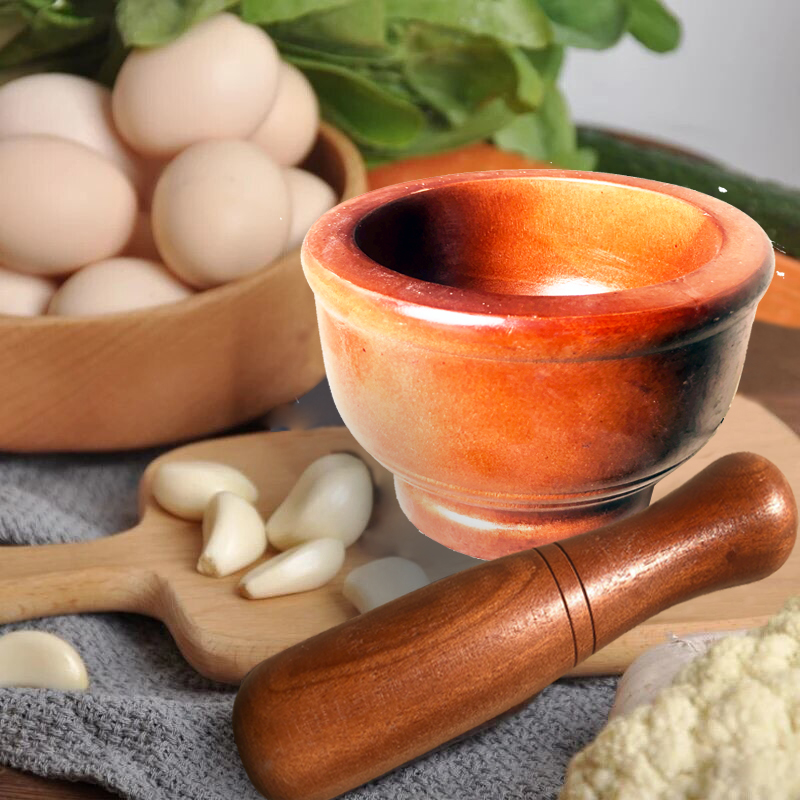 Bộ cối chày giã gia vị bằng gỗ