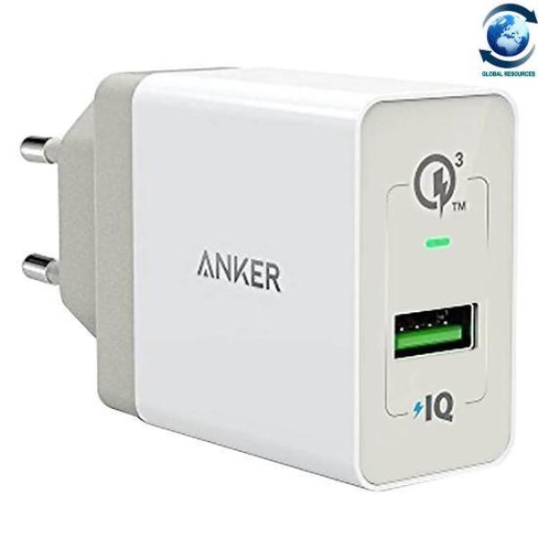 Sạc ANKER PowerPort+ 1 cổng 18w Quick Charge 3.0 có PowerIQ (Đen)