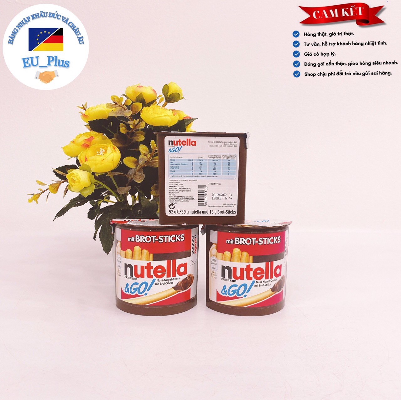 Bánh quy chấm ca cao Nutella 52g