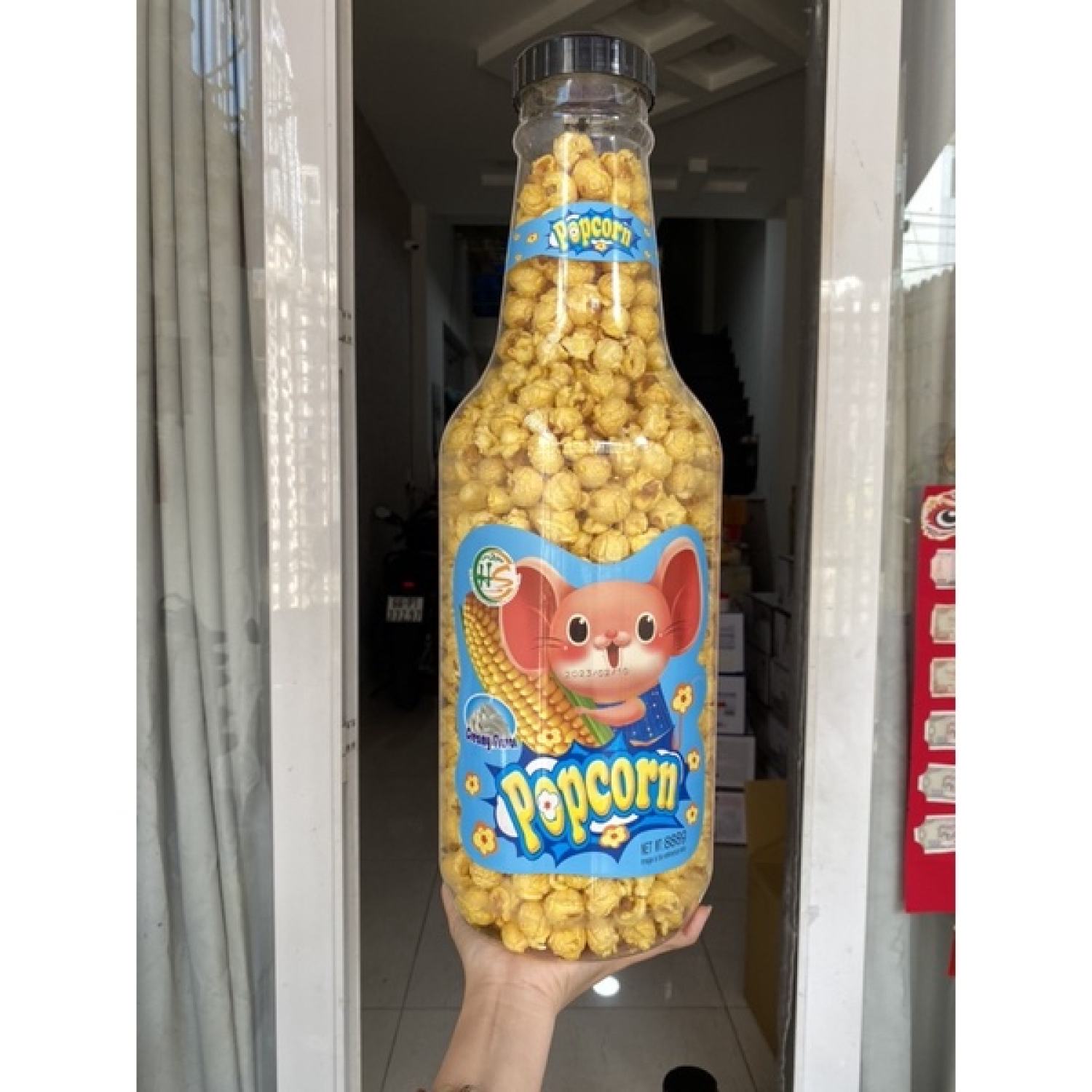 Bắp Chai Siêu To Khổng Lồ 2 Vị (Chai 888gram)