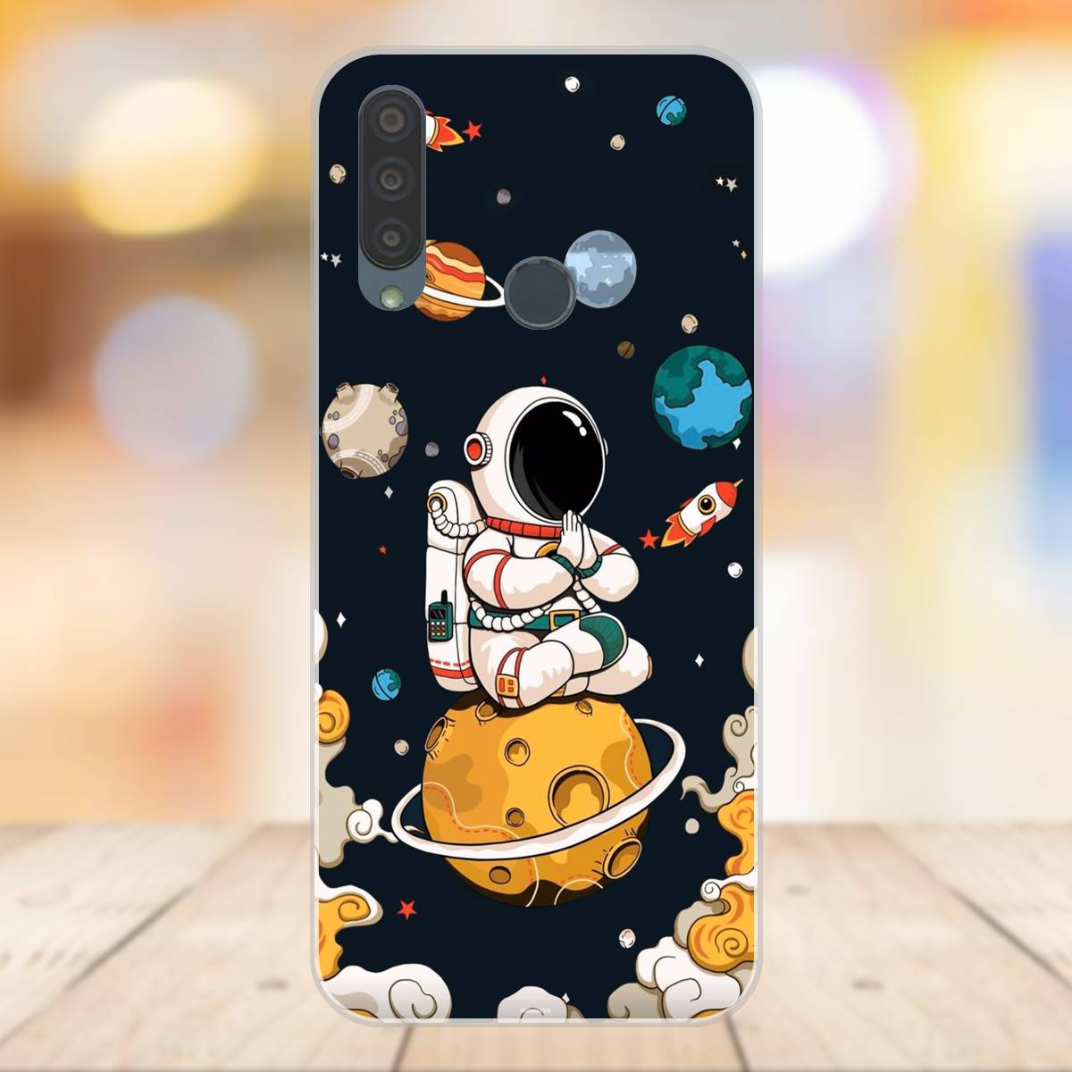 Ốp lưng điện thoại Vsmart Joy 3 dẻo trong Phi Hành Gia Astronaut
