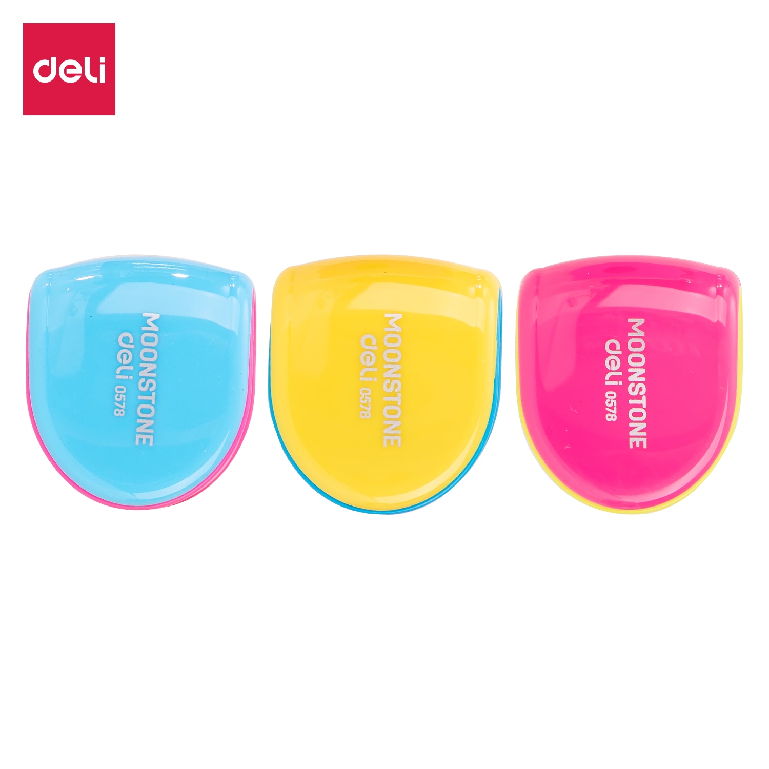 Gọt bút chì màu pop deli - hồng/ vàng/ xanh dương - 2 cái màu ngẫu nhiên - e0578