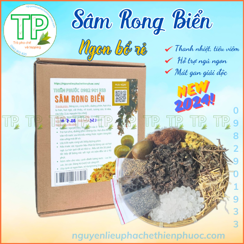 Sâm rong biển Thiên Phước - set nấu 5-6 lít nước sâm thơm ngon, giải nhiệt