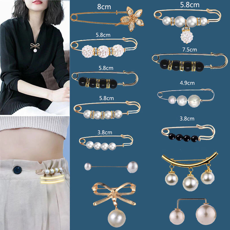 Sét 13 ghim cài quần áo thu nhỏ eo trang trí tiện dụng