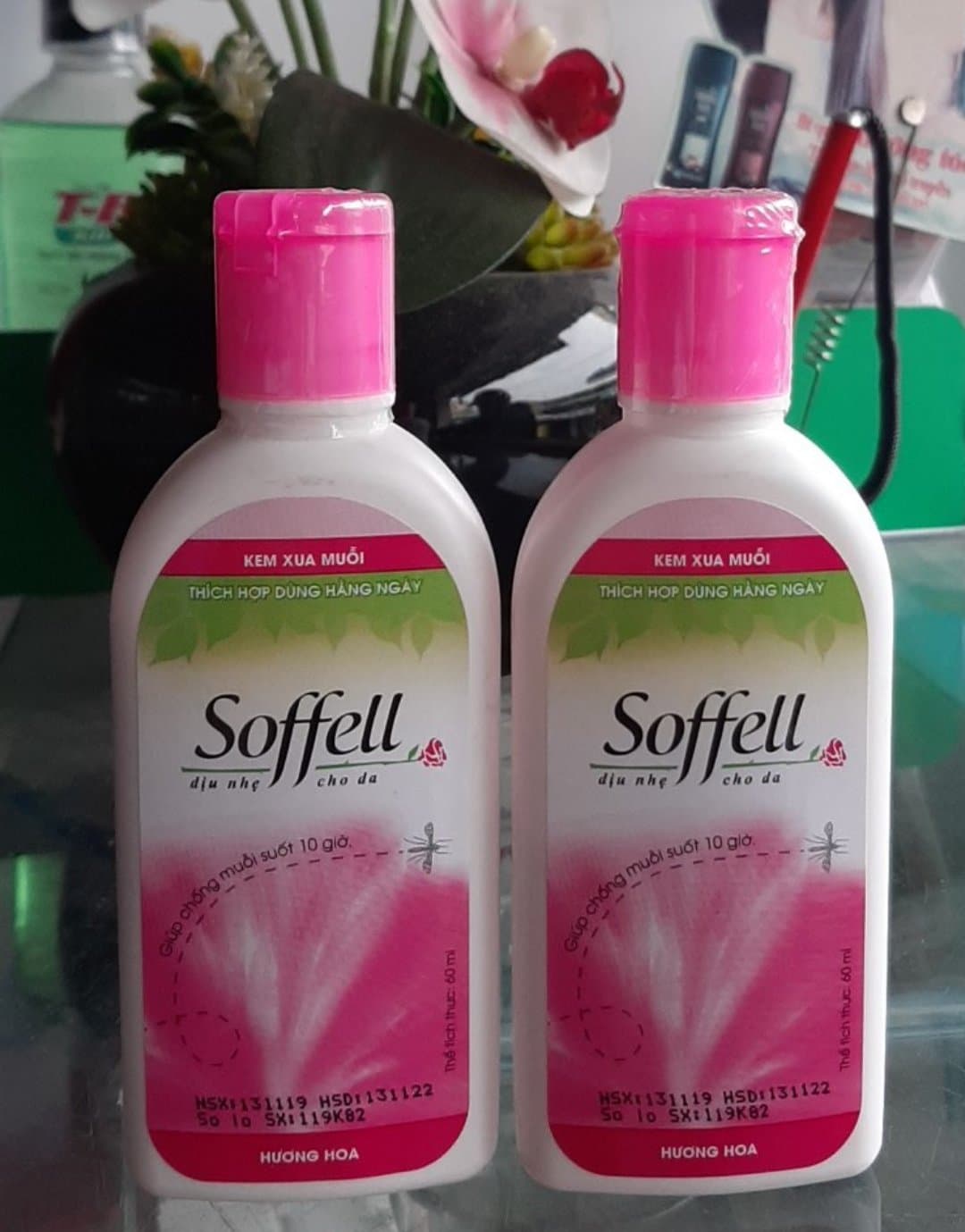 soffell kem xua muỗi  soffel chai 60ml