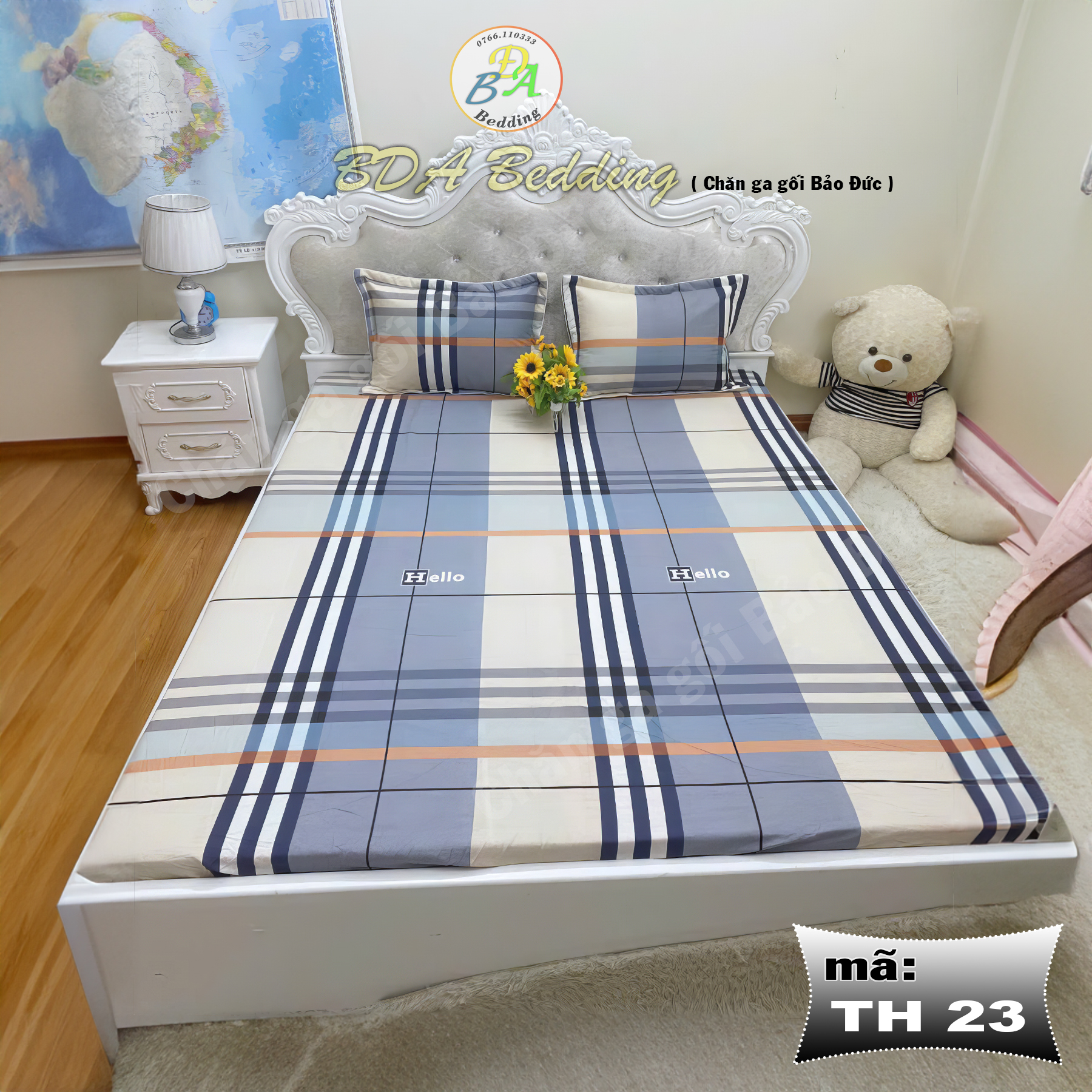 Ga trải giường, vải cotton nhập 90%, chất vải mát lạnh, mẫu mã đẹp, độ bền vải cao
