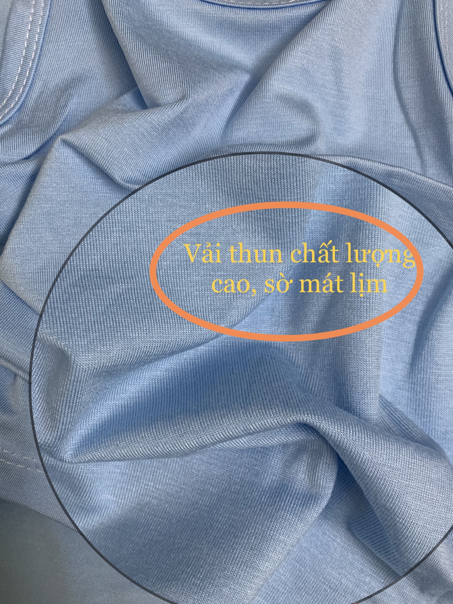 TK33 | Áo ba lỗ thun lạnh Peekaboo (KHÔNG KÈM QUẦN)