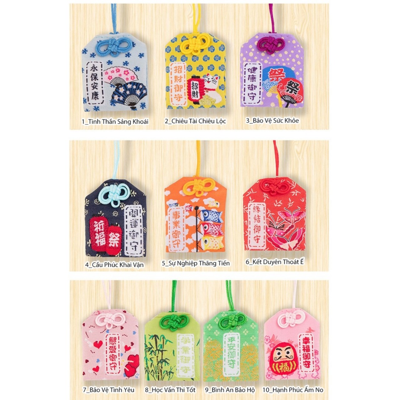 Túi Phước MAY MẮN NHẬT BẢN Omamori