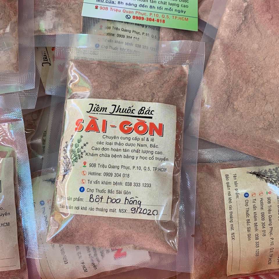 [HCM]Bột Hoa Hồng Nguyên Chất 100g