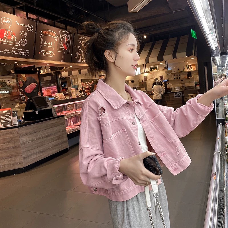 Áo Khoác denim Nữ Thời Trang Chất Liệu Đẹp Nhiều Nút Áo Chống Nắng Cho Nữ 123 DONG PHUONG FASHION