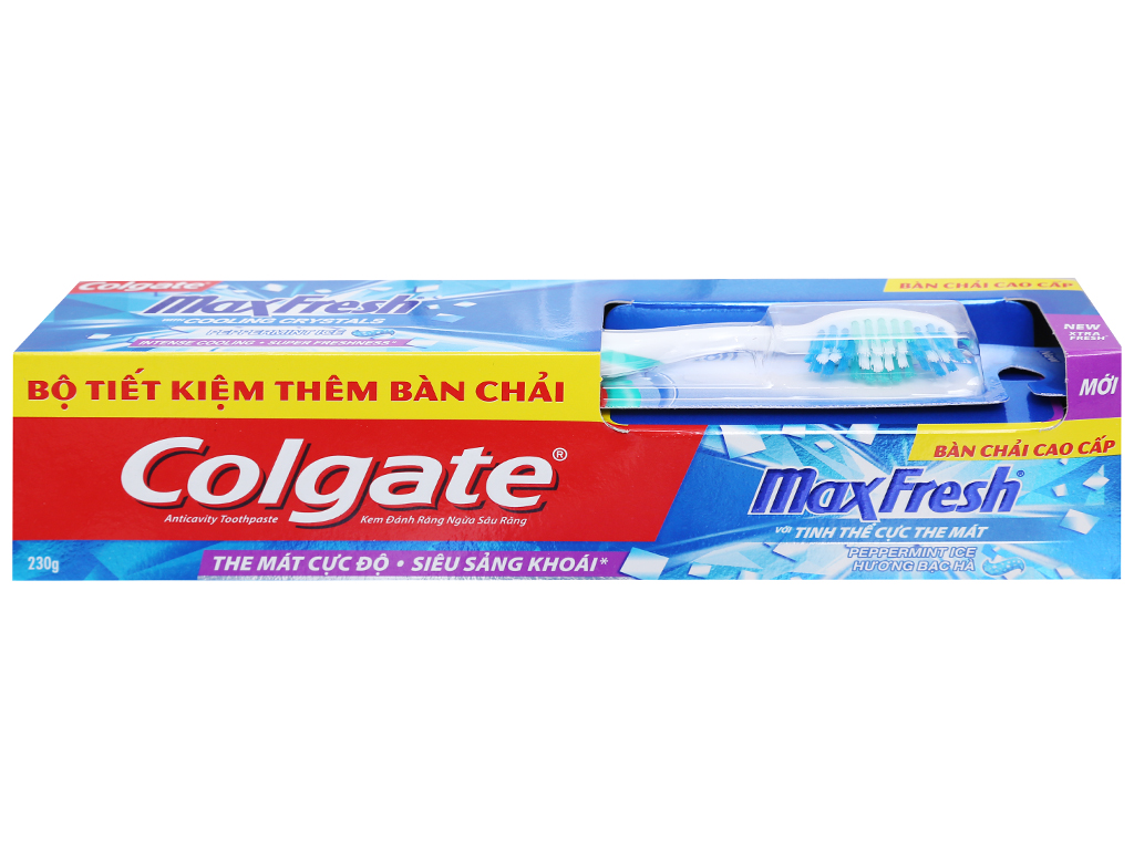 Kem đánh răng Colgate MaxFresh hương bạc hà 230g