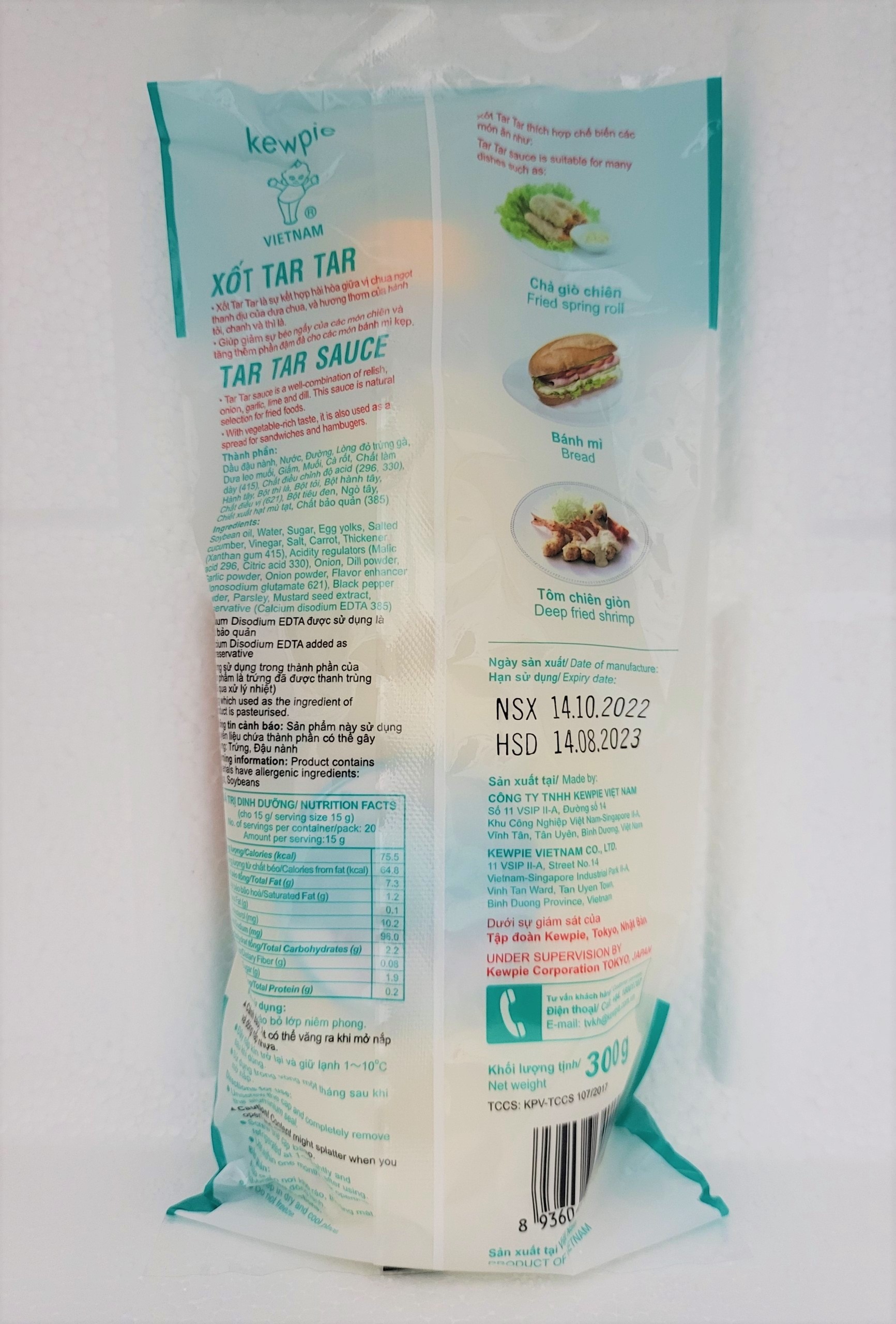 [Chai 300g] XỐT TAR TAR [VN] KEWPIE Tar Tar Sauce
