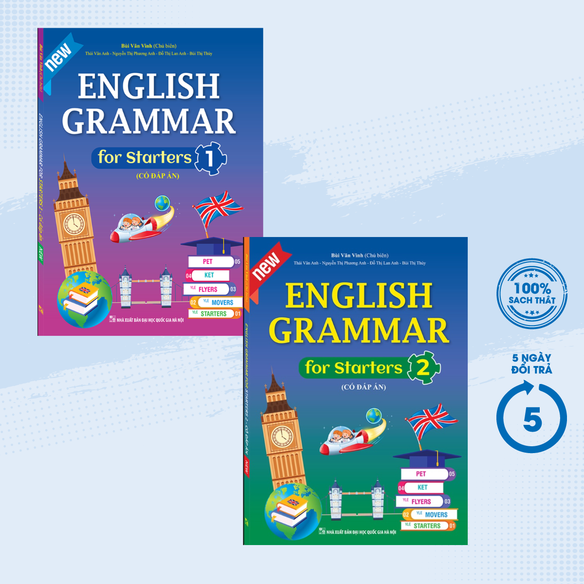 Sách - combo english grammar for starters 1 + 2 - mt - newshop