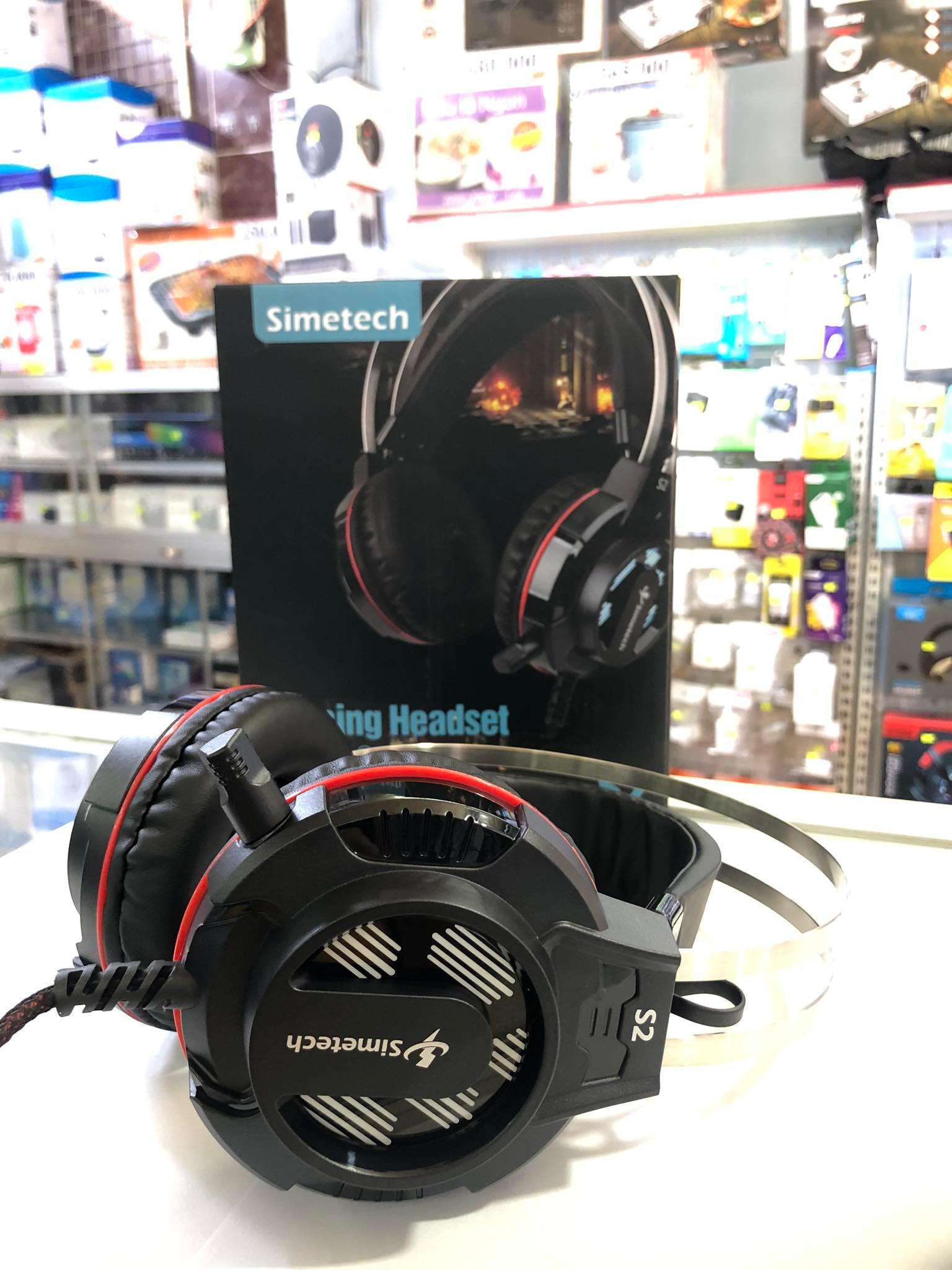 HEADPHONE SIMETECH S2 LED RGB CỔNG 3.5MM CHUYÊN CHO GAME THỦ