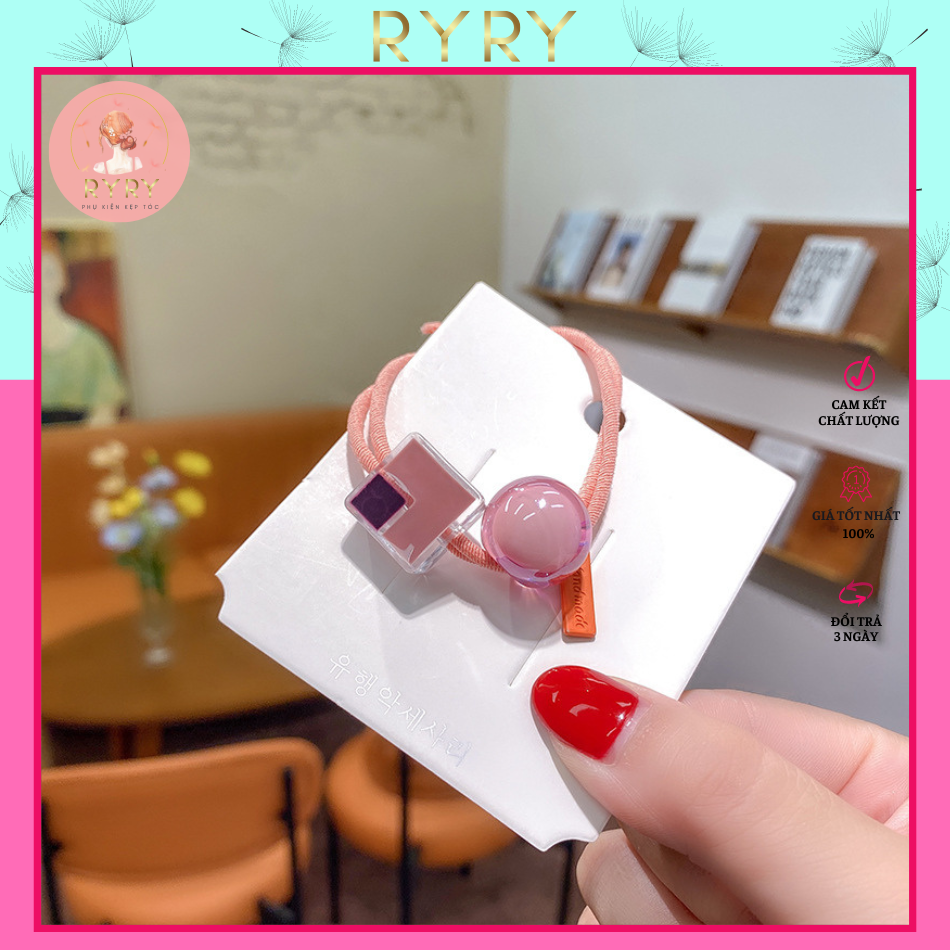 Dây Buộc Tóc Nữ Đá Pha Lê Phong Cách Hàn Quốc