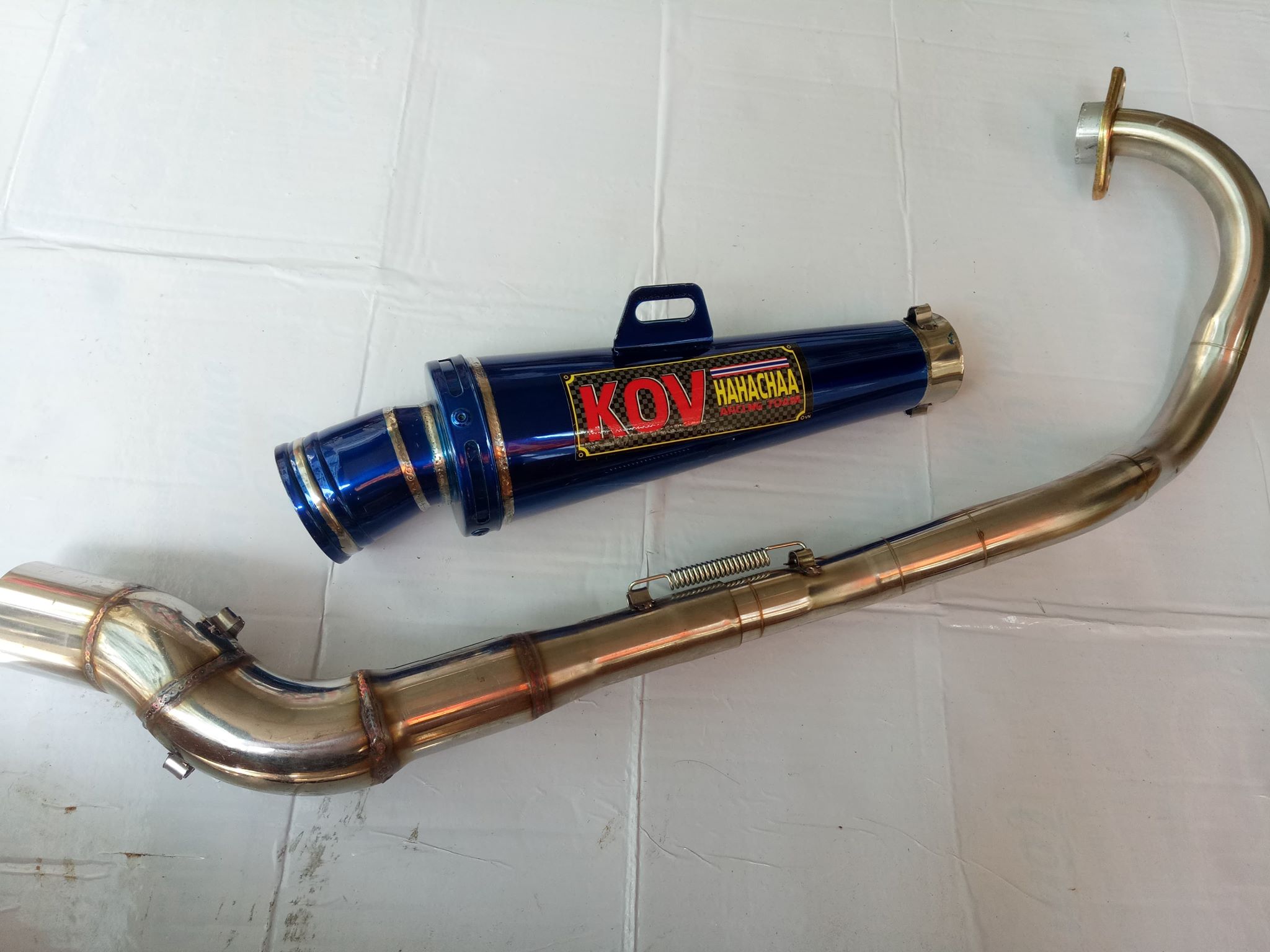 Pô KOV full cổ 2 khúc lap exciter 150,winner,rider.