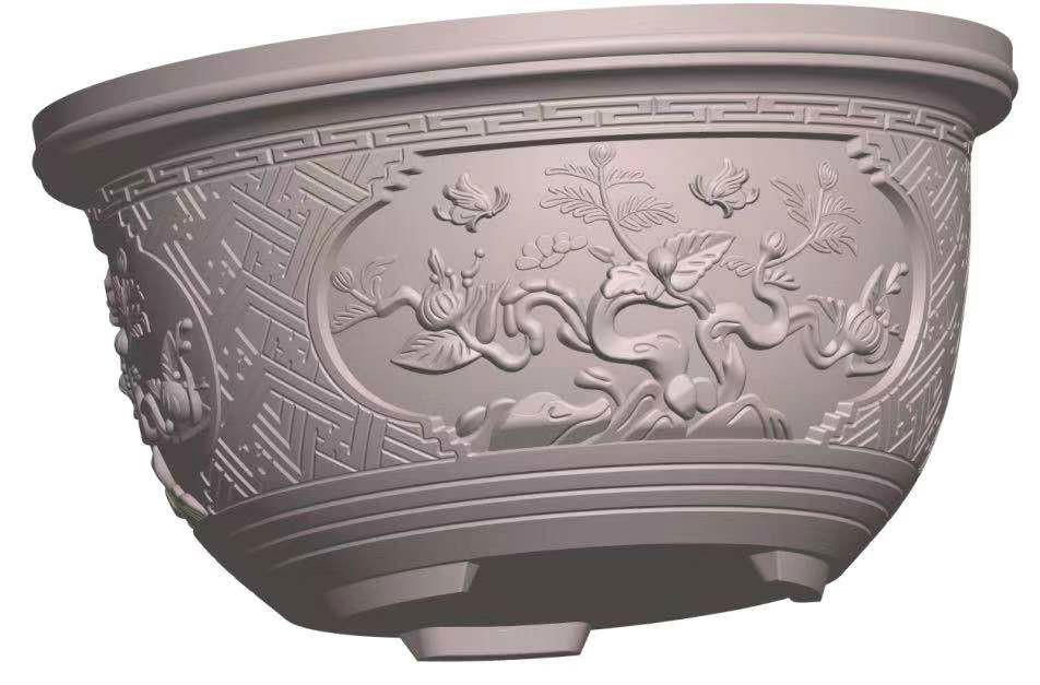 Khuôn đúc chậu cảnh tròn 32 (khuôn chậu ABS có lòng trong)