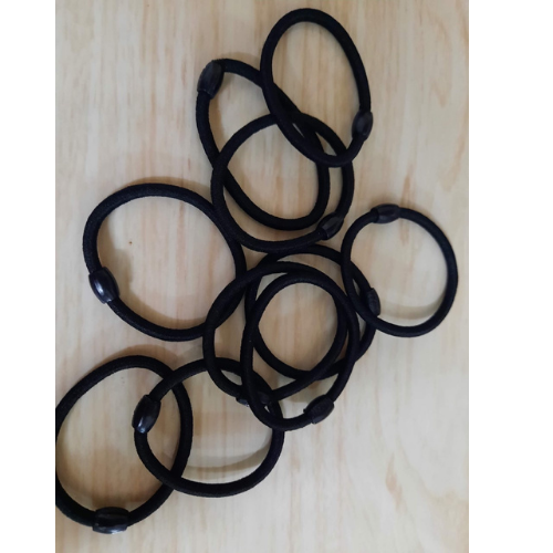 [Freeship]  Dây Buộc tóc đen trơn mùa hè tiện lợi