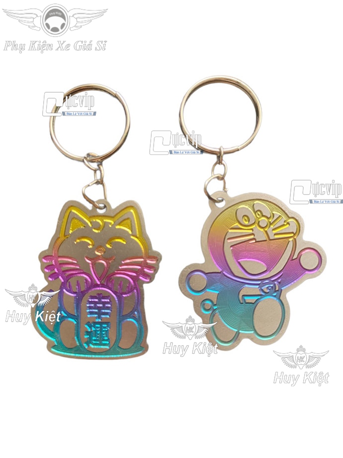 Móc Khóa Logo Titan Mèo Thần Tài, Doraemon MS4350