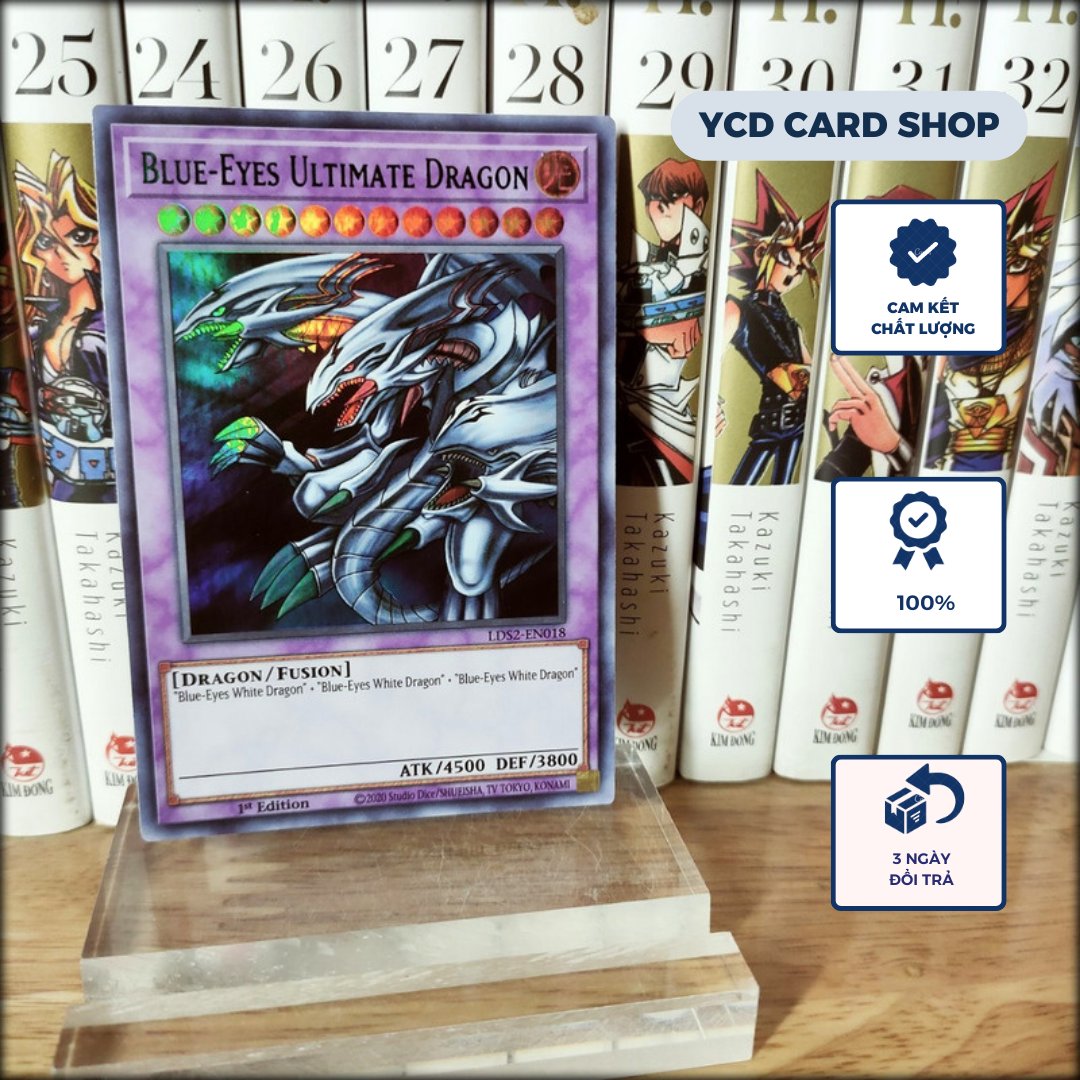 Thẻ bài Yugioh hàng chính hãng  Blue-Eyes Ultimate Dragon – Ultra Rare
