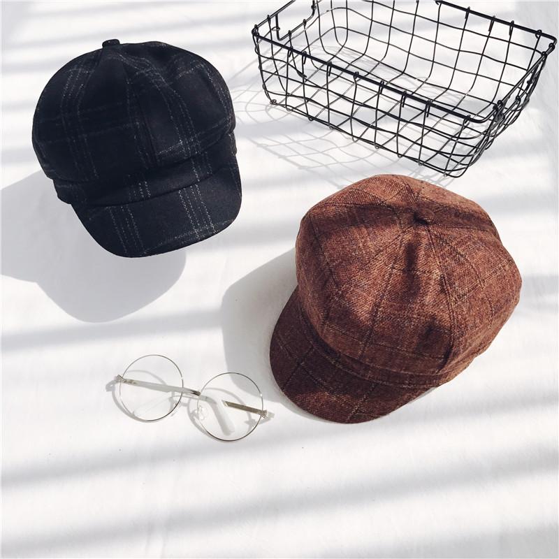 Mũ Nồi Dạ Beret Kẻ Caro SSV2077-MTT2