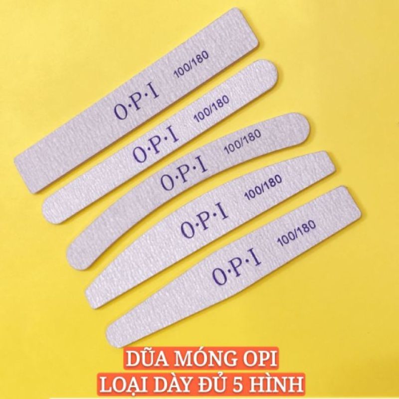 DŨA MÓNG OPI - LOẠI DÀY ĐỦ 5 HÌNH CHUYÊN DỤNG CHO DÂN LÀM MÓNG (LẺ CHIẾC) giá rẻ