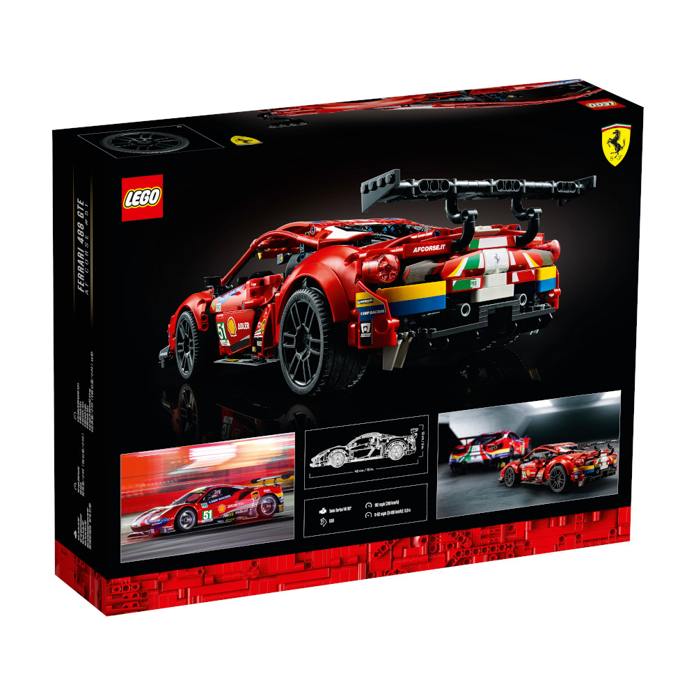LEGO TECHNIC 42125 Đồ Chơi Lắp Ráp Siêu Xe Ferrari 488 GTE ( 1677 Chi tiết)